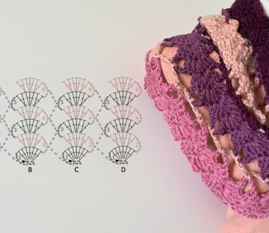 Multicolor Striped Scarf Pattern | Step by Step Tutorial