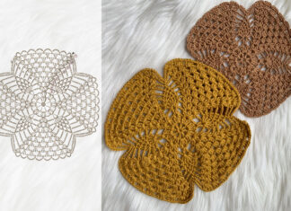 Crochet Clover Doily Free Pattern