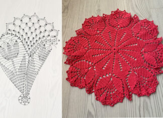 Crochet Tulip Doily Pattern Chart