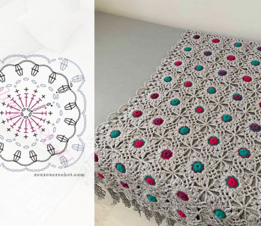 Crochet Colorful Blanket | Free Pattern