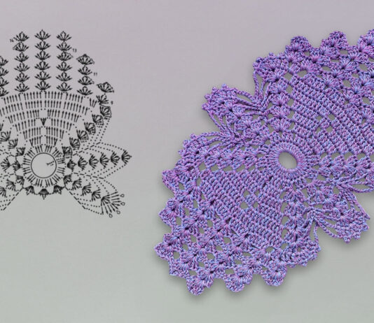 Easy Crochet Doily | Pattern & Diagram