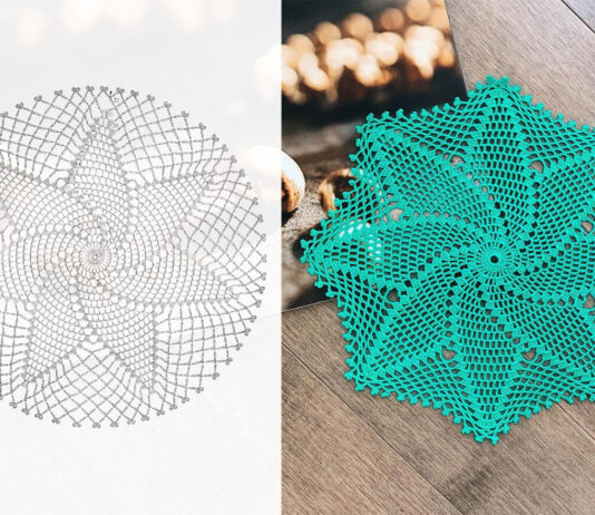 Spiral Star Doily | Free Crochet Pattern