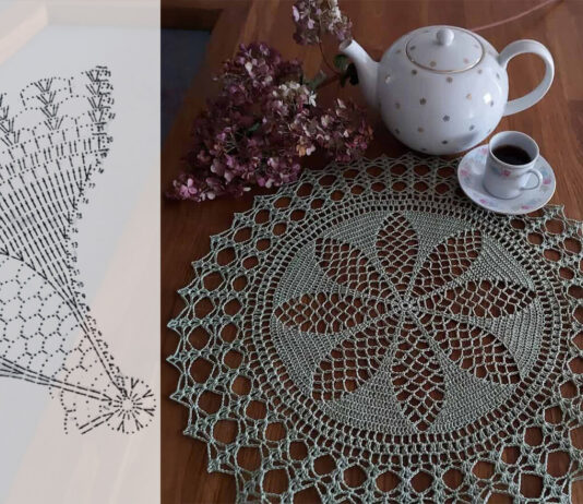 Table Mat & Coaster | Crochet Pattern & Chart