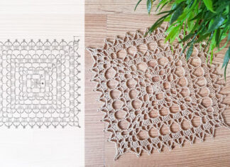 Easy Crochet Square Motif FREE Pattern & Chart