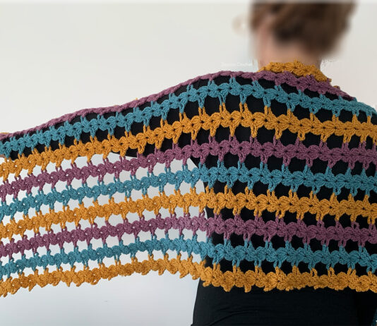Crochet Shawl Pattern & Video Tutorial For Beginners